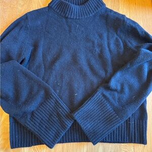 Elegant Navy Turtleneck Sweater